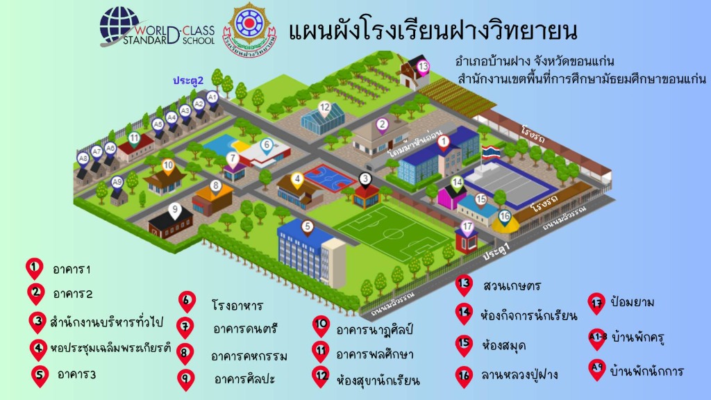 แผนผังอาคารเรียน